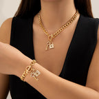 Key & Lock Charm Jewelry Set