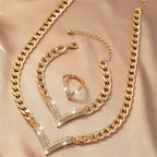 3 PCS V Jewelry Set