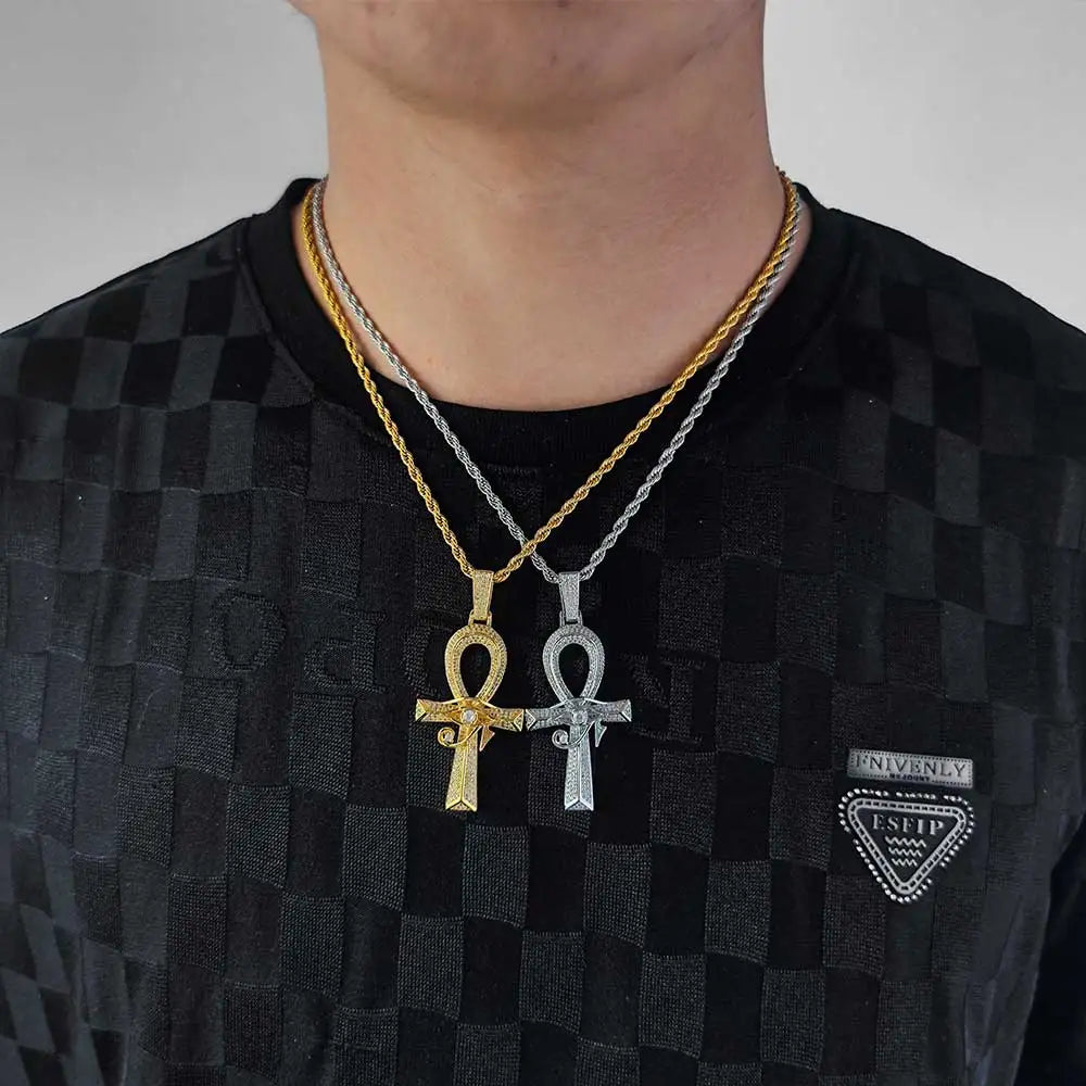 Ankh Evil Eye Necklace