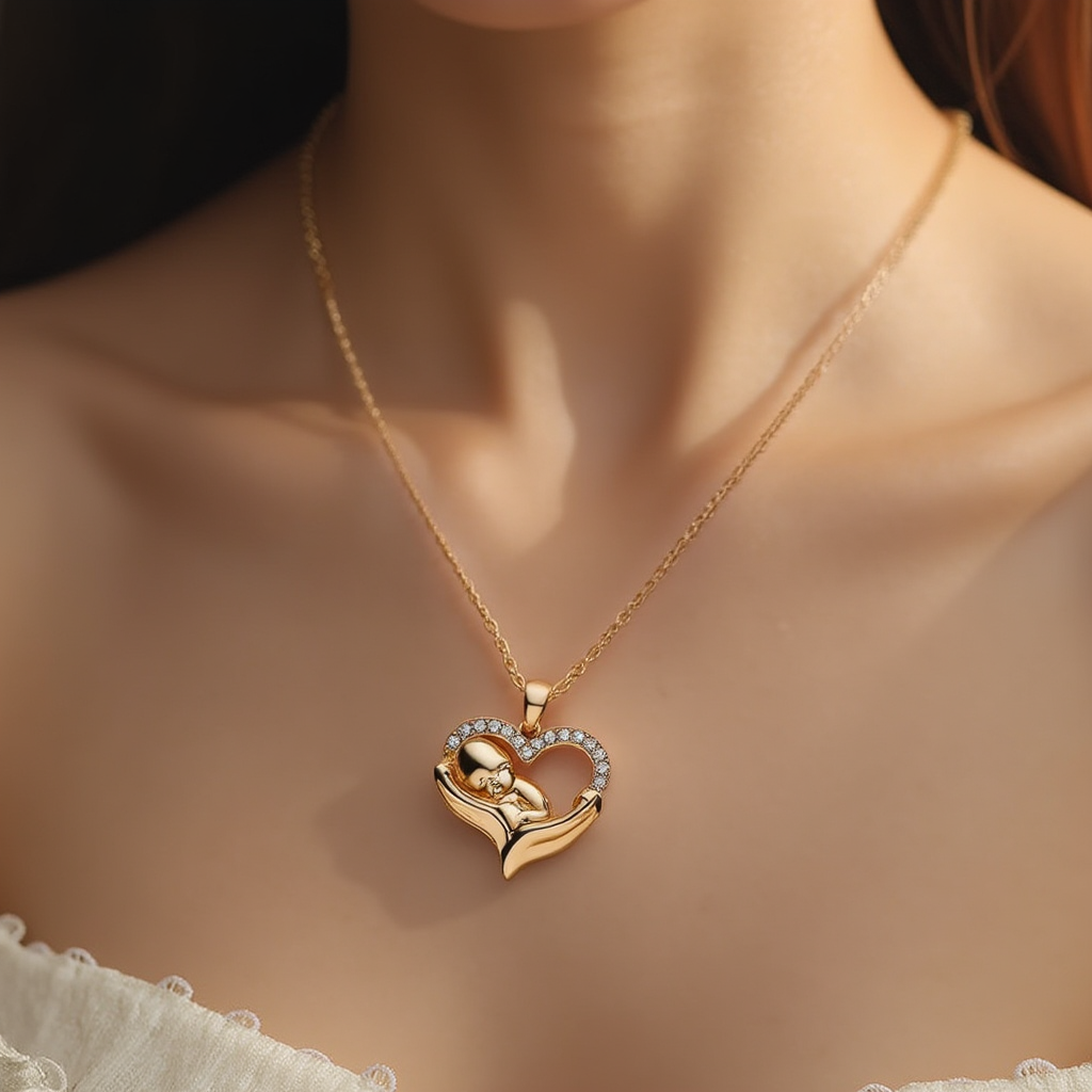 Embrace Baby Heart Necklace