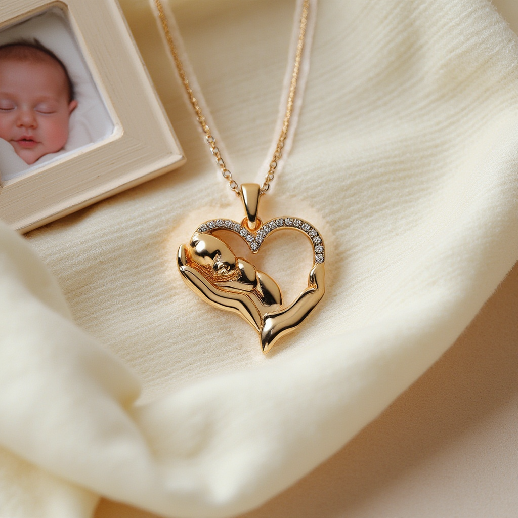 Embrace Baby Heart Necklace