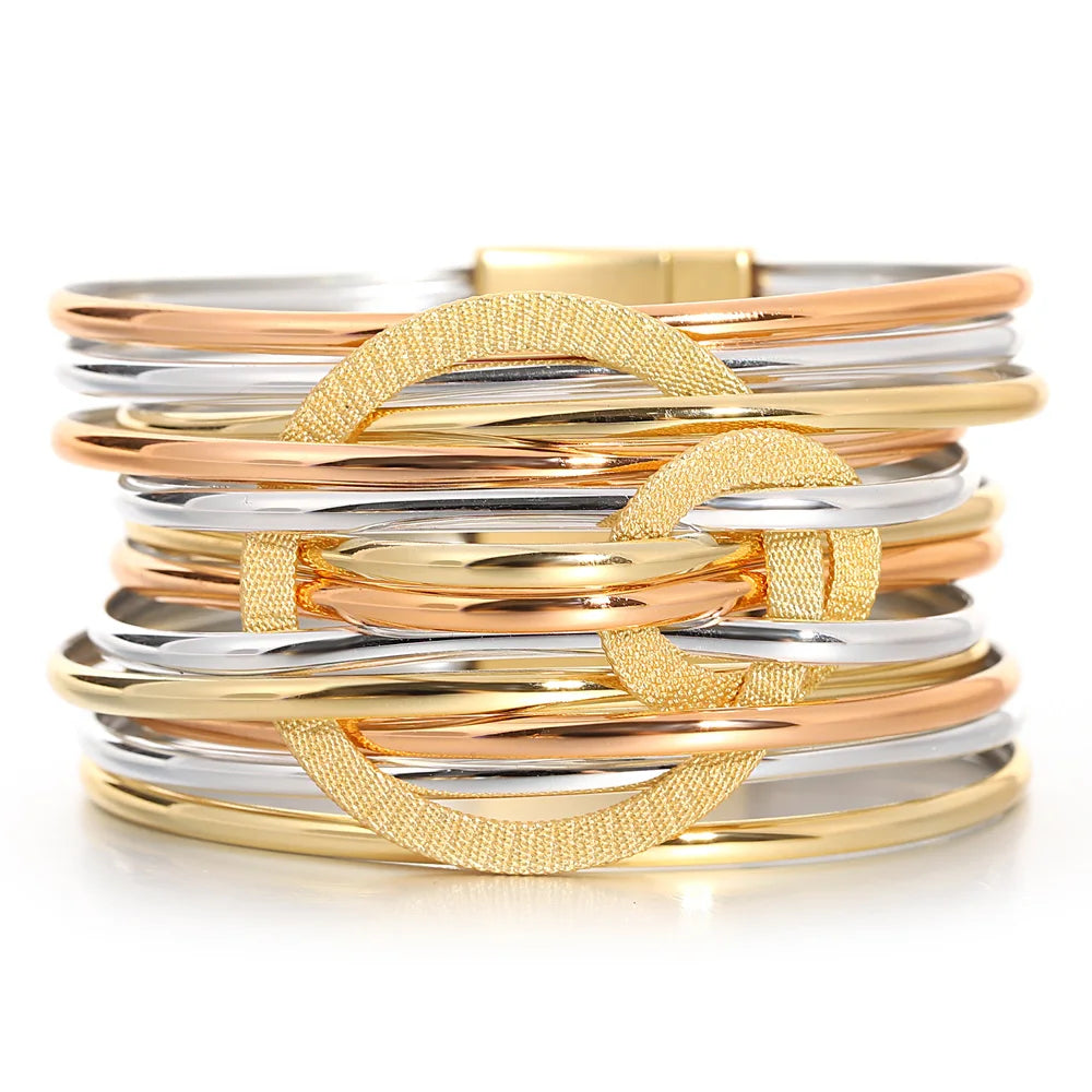 Multilayer Circles Bracelet
