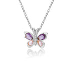 Zircon Butterfly Necklace