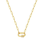 Paperclip Charm Necklace