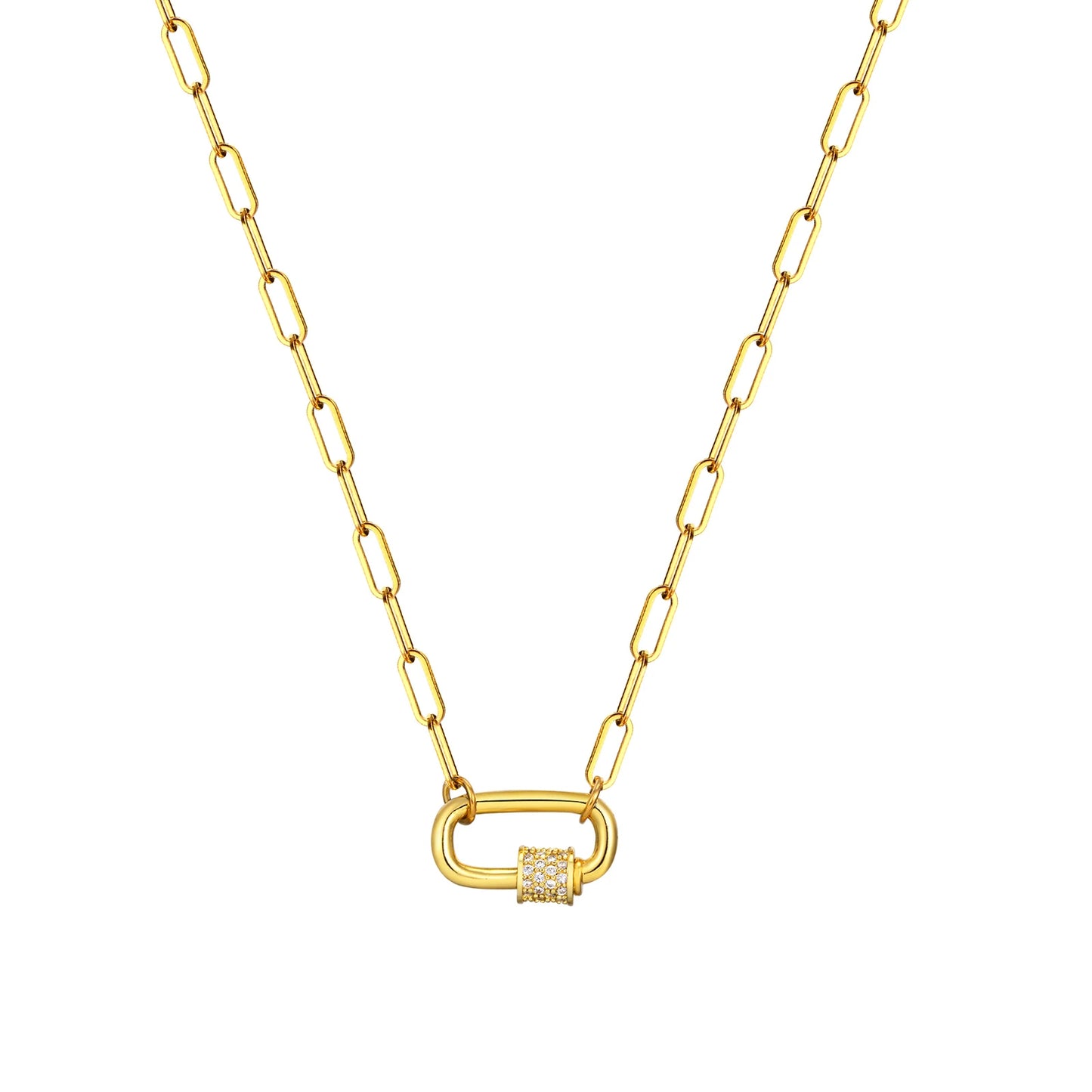 Paperclip Charm Necklace