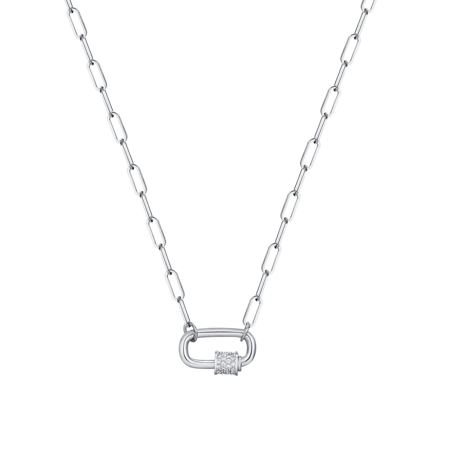 Paperclip Charm Necklace