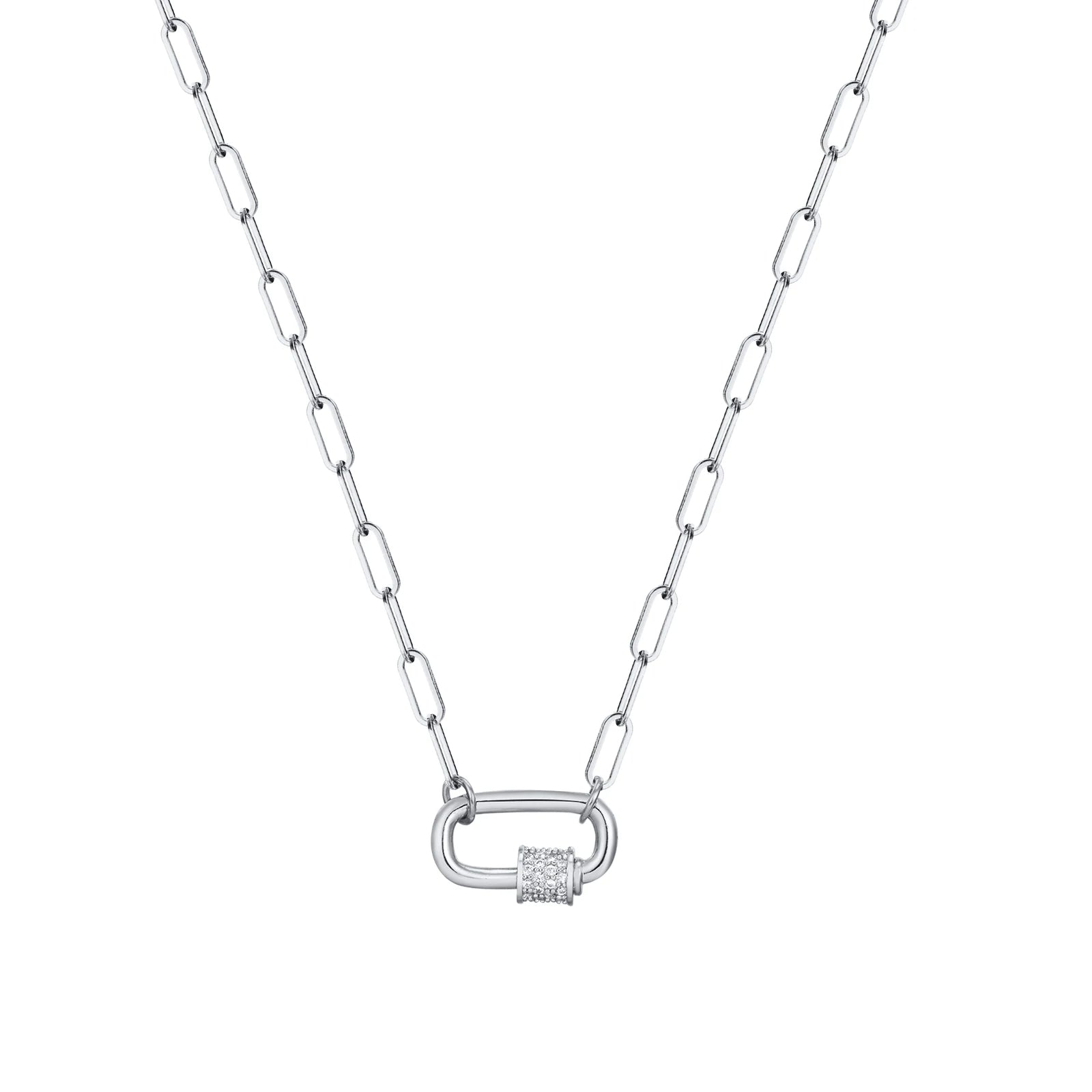 Paperclip Charm Necklace
