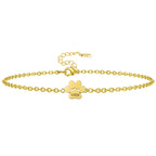 Engraved Dog Paw Name Bracelet