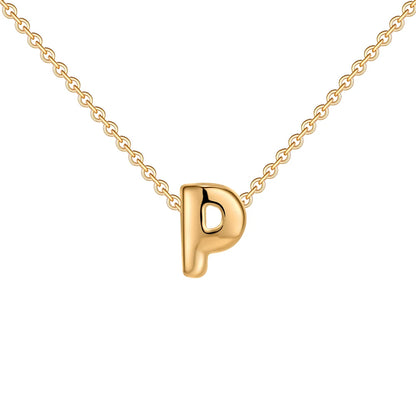 Dainty Balloon Letter Necklace