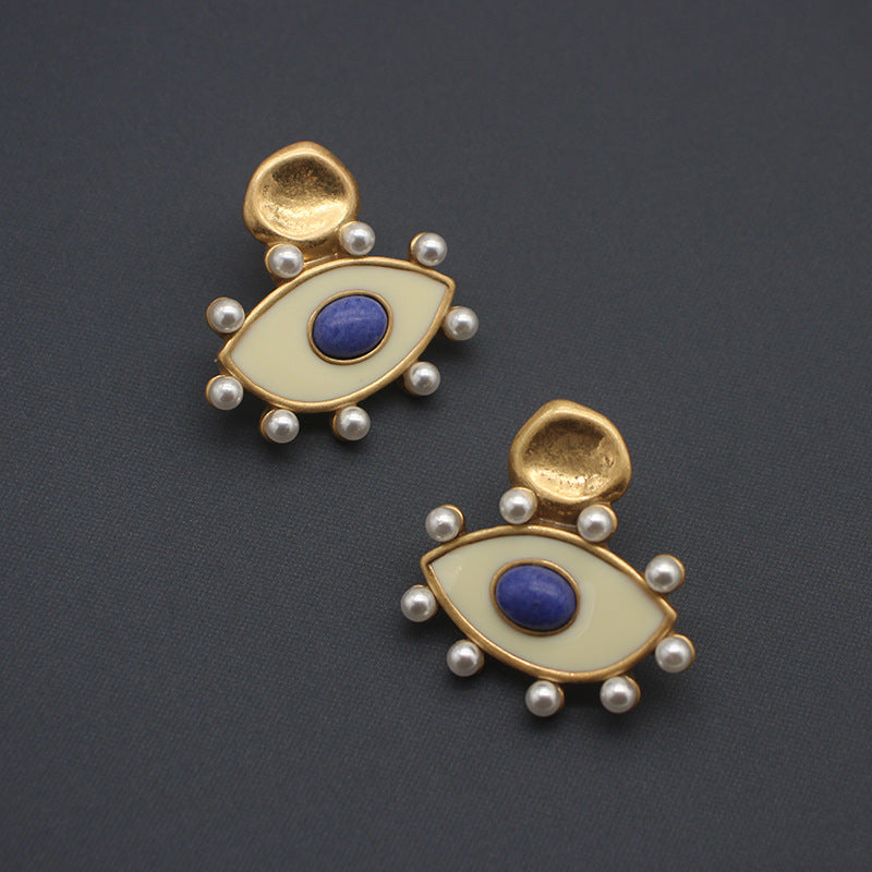 Miniature Evil Eye Stud Earrings