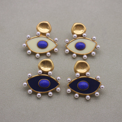 Miniature Evil Eye Stud Earrings