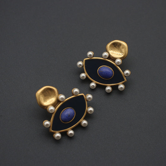 Miniature Evil Eye Stud Earrings