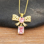 Bowknot Heart Necklace