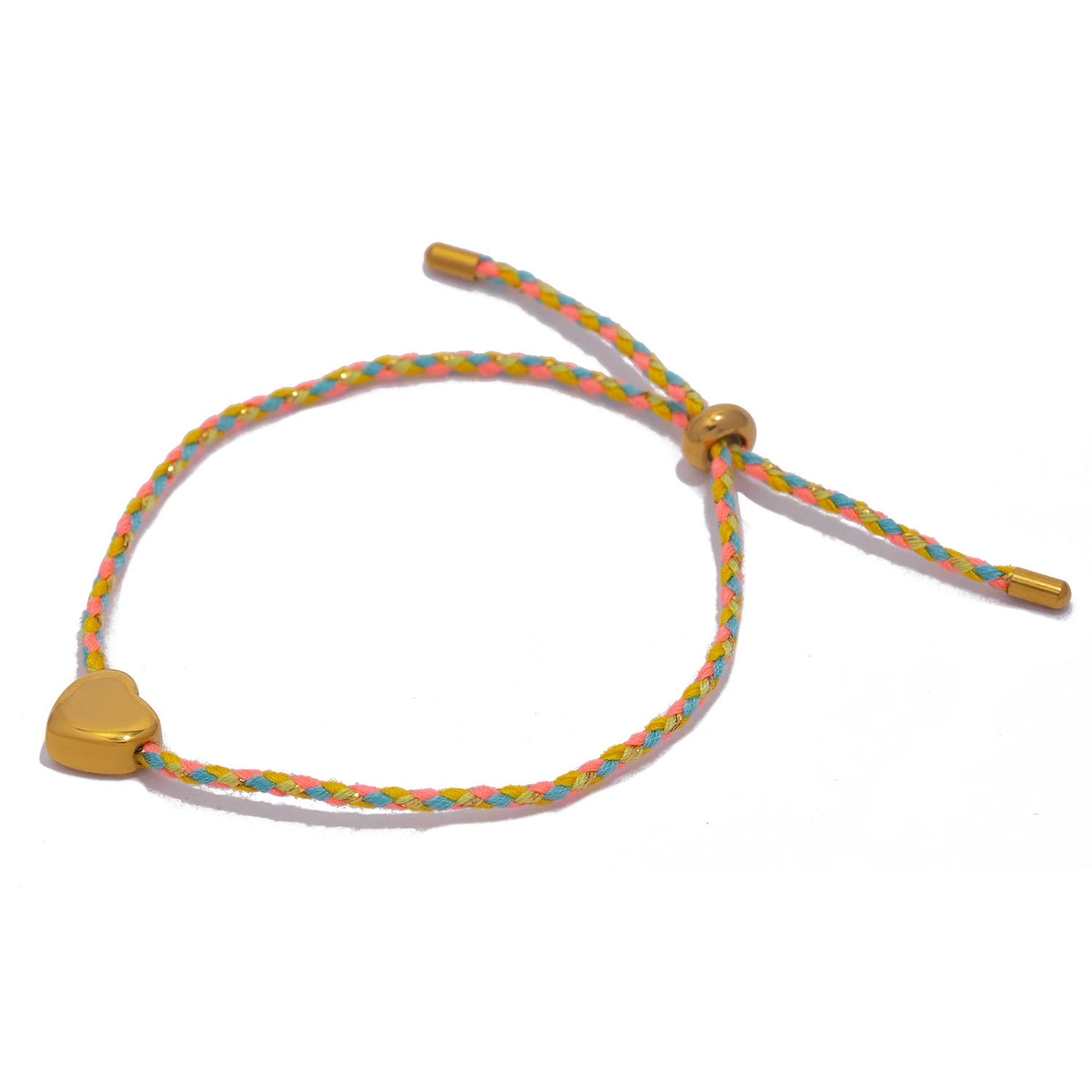 Colorful Rope Heart Bracelet