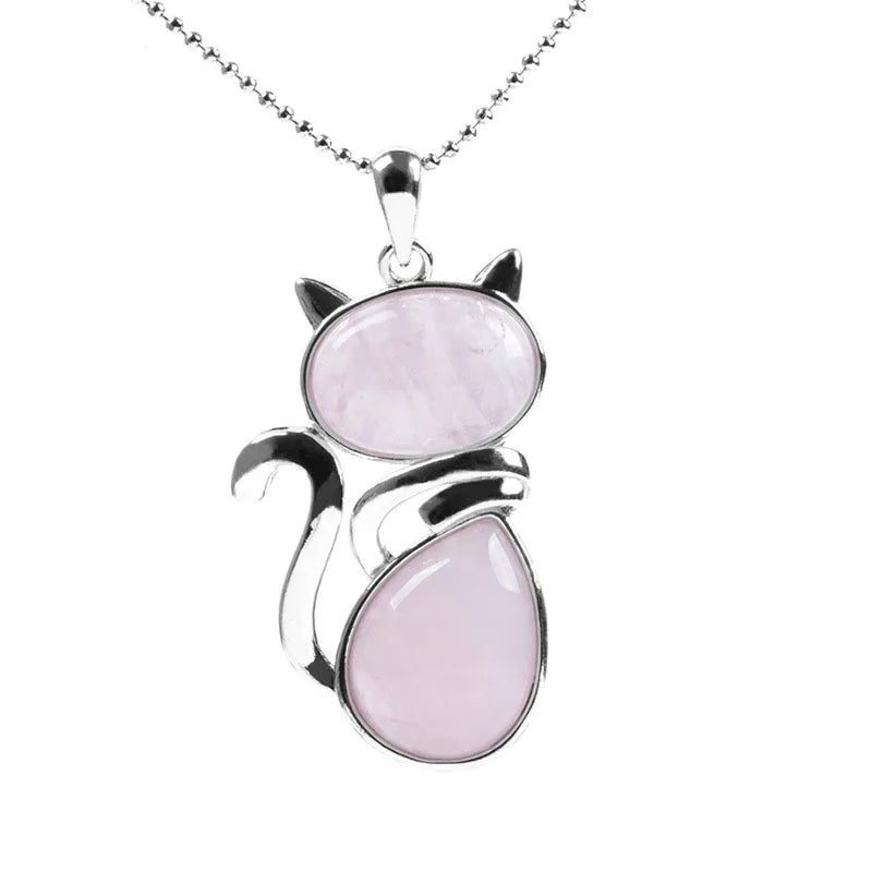 Stone Cat Necklace