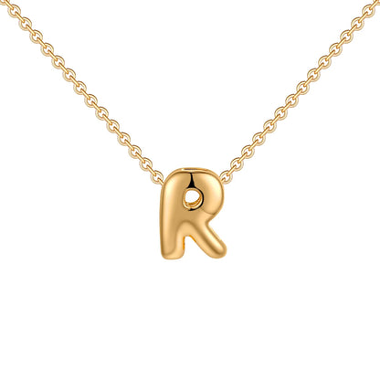 Dainty Balloon Letter Necklace