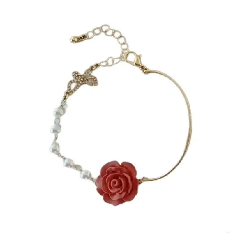 Rose Pearl Bracelet
