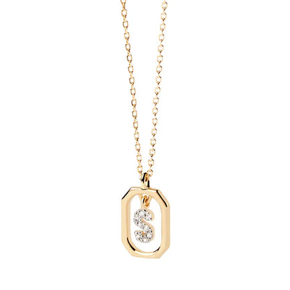 Gold Initial Pendant Necklace