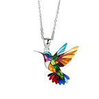 Colorful Hummingbird Necklace