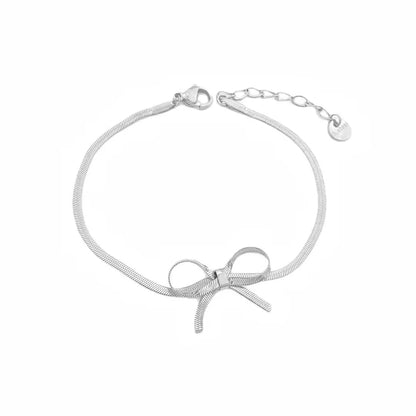 Stainless Steel Bow Bracelet