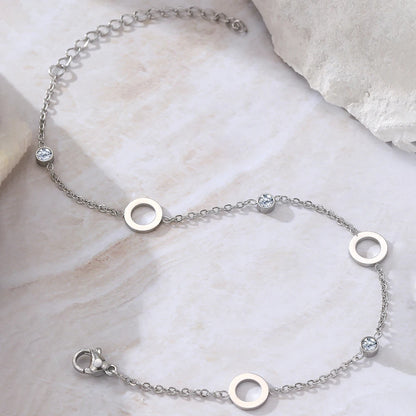 Dainty Hollow Circular Bracelet