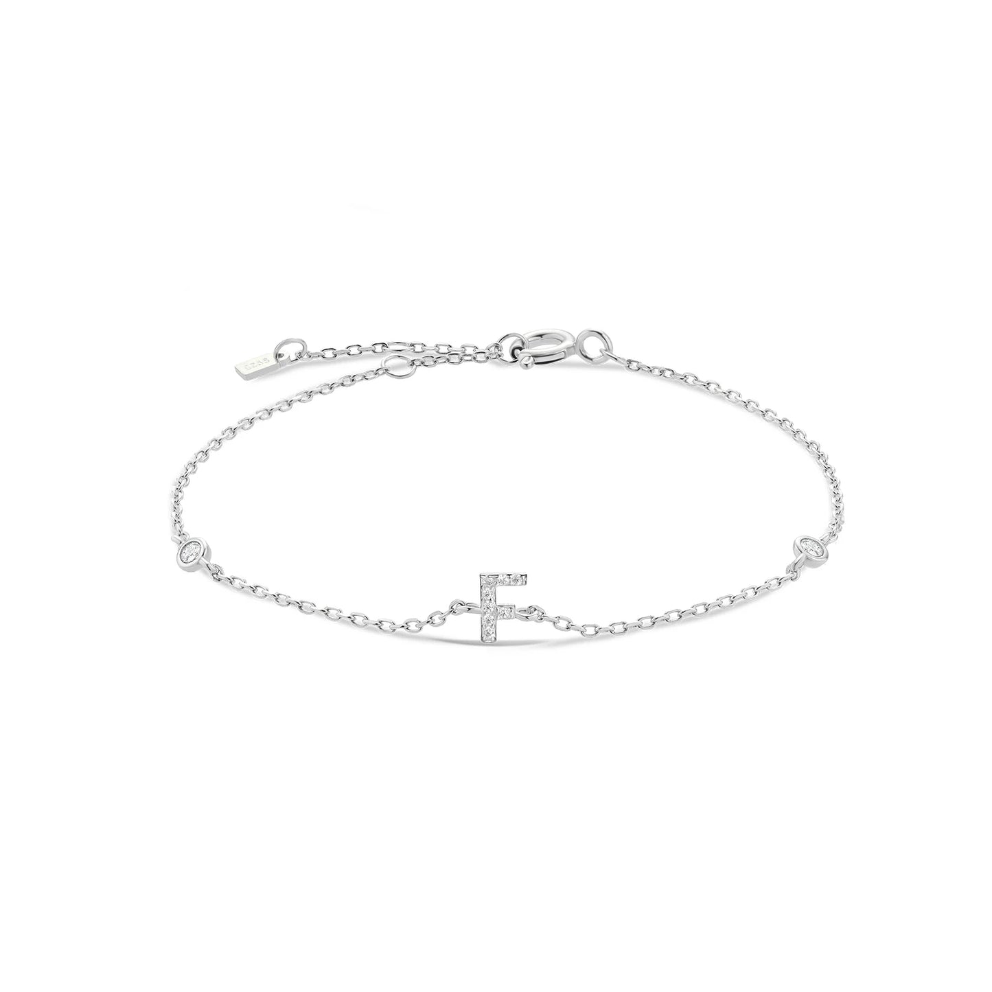 Crystal Initial Letter Bracelet