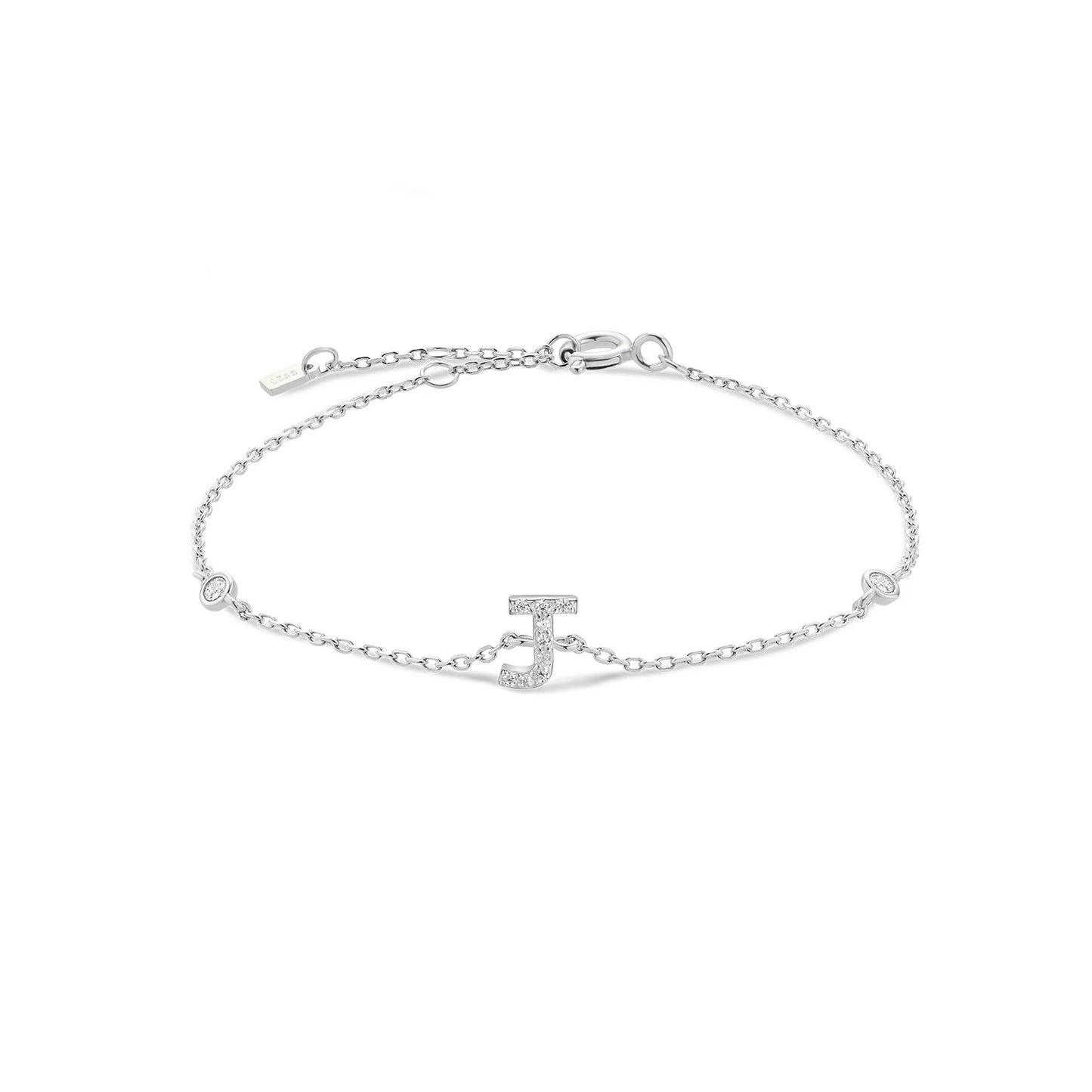 Crystal Initial Letter Bracelet