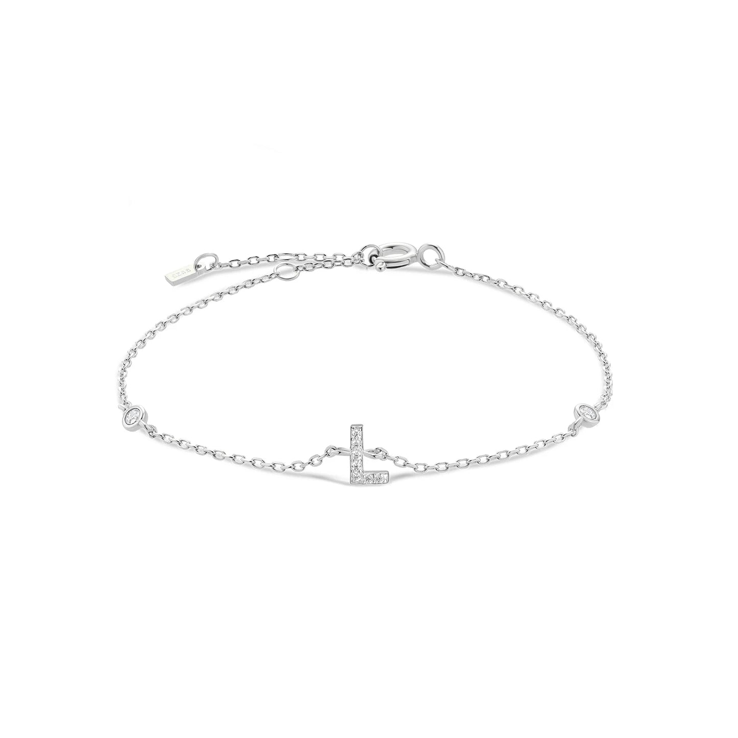 Crystal Initial Letter Bracelet