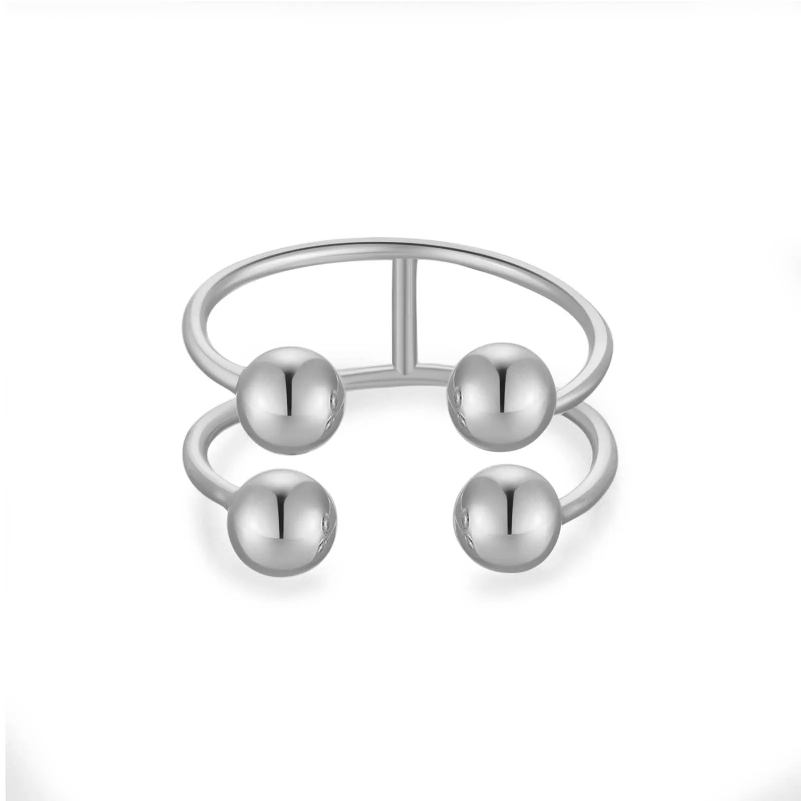 Modern Sphere Open Ring