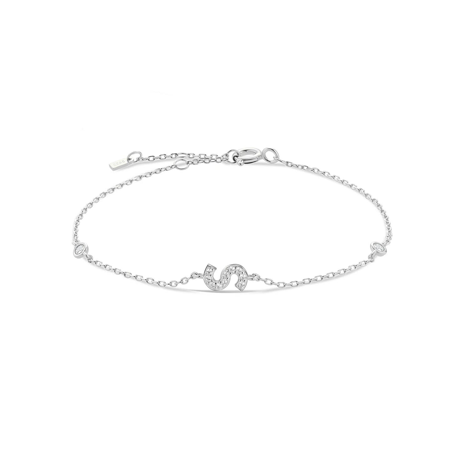 Crystal Initial Letter Bracelet