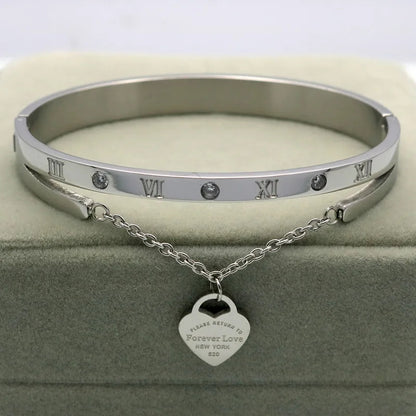 Forever Love Hanging Heart Bracelet