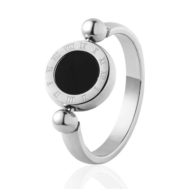 Rotatable Roman Numerals Ring