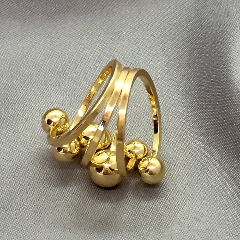 18k Asymmetric Multi-Ball Ring