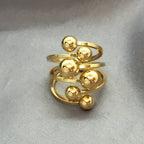 18k Asymmetric Multi-Ball Ring