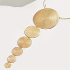 Geometric Cascading Disc Necklace