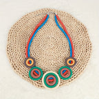 Colorful Geometric Circle Necklace