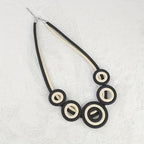 Colorful Geometric Circle Necklace