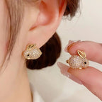 Vintage Rabbit Stud Earrings