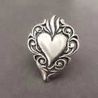 Vintage Filigree Heart Ring