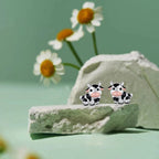 Cute Cow Stud Earrings