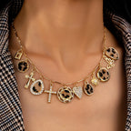 Leopard Print Charm Necklace