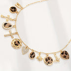 Leopard Print Charm Necklace