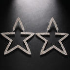 Asymmetric Star Drop Earrings