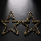 Asymmetric Star Drop Earrings