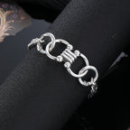 Geometric Interlocking Link Bracelet