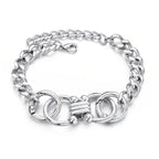 Geometric Interlocking Link Bracelet