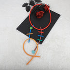 Asymmetric Colorful Geometric Silicone Necklace