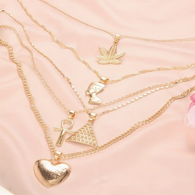 Multi-Layer Symbol Charm Necklace