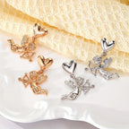 Cupid Heart Drop Earrings