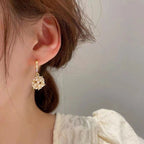 Imitation Pearl Cluster Necklace & Earring Set